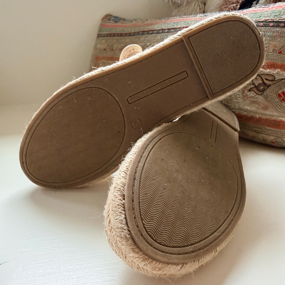 NWOT Bandolino Linen Crochet Toe Espadrille Mary Janes - 6.5 - Picture 10 of 10